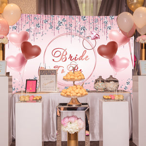 Toile de fond de photographie romantique pour la fête de la mariée
