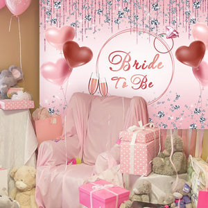Toile de fond de photographie romantique pour la fête de la mariée