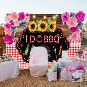 Toile de fond de Pique-nique BBQ photographie pour anniversaire