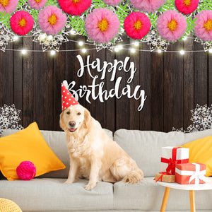 Toile de fond de fleur romantique bois texture anniversaire photographie