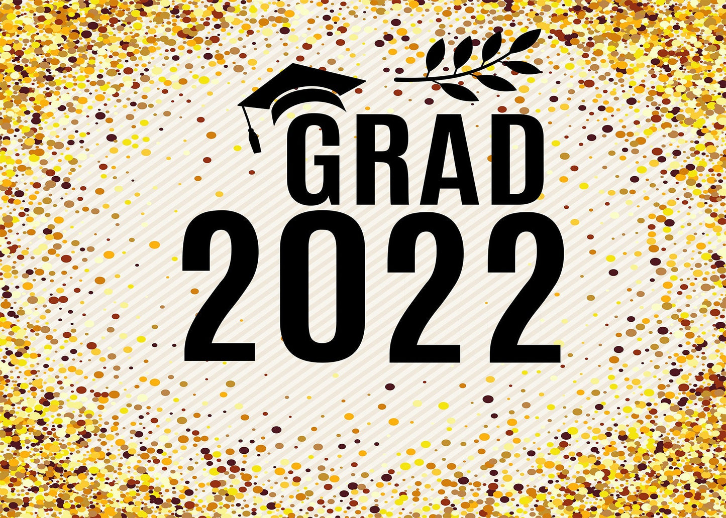 Toile de fond de célébration de remise des diplômes en or 2022 de photographie TKH1846