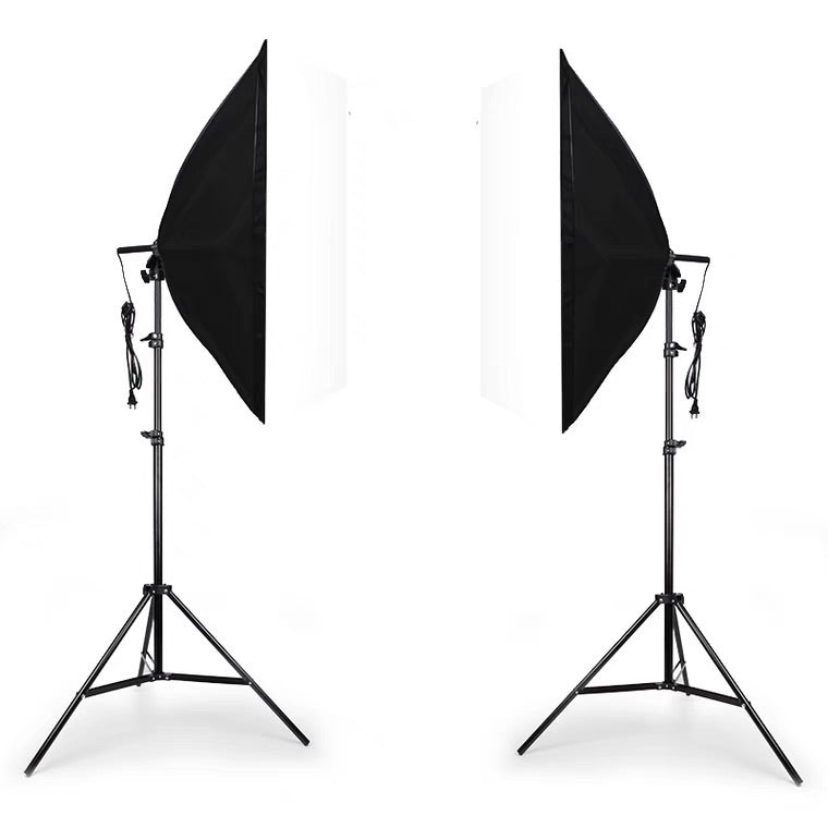 2 pièces Boîte à lumière de photographie Kit d'éclairage doux 20''x28'' avec sac de transport