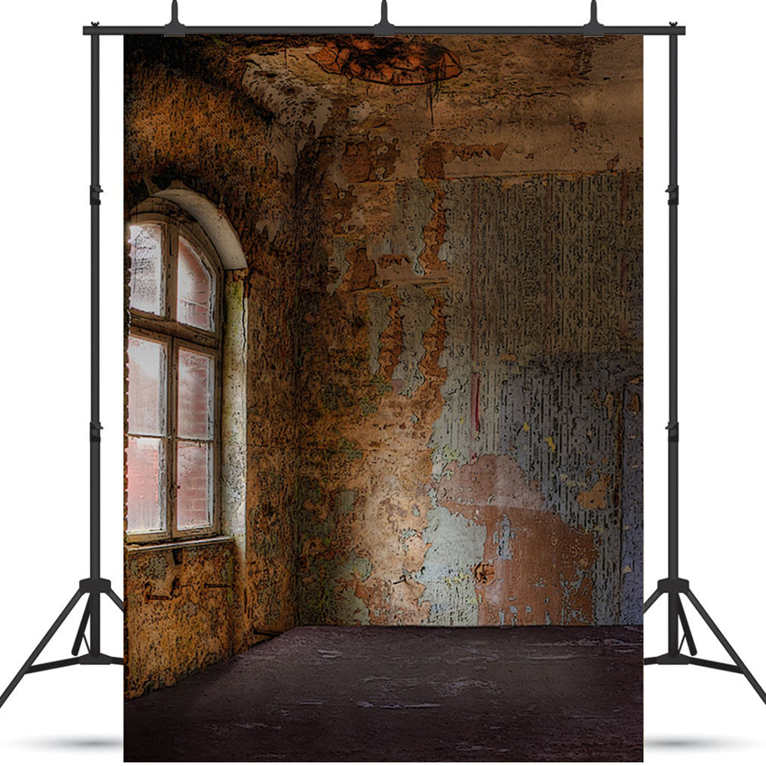 Toile de fond de vintage vieux bâtiment porte-fenêtre lumière du soleil fantaisie de photographie SBH0226