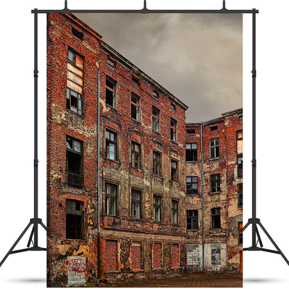 Toile de fond de bâtiment abandonné urbain pour la photographie SBH0201