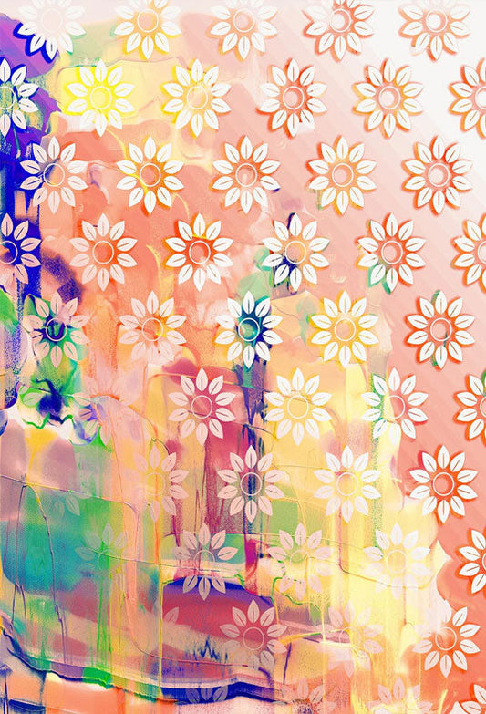 Toile de fond de photographie rose tournesols floral