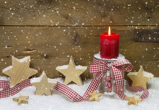 Toile de fond de photographie de flocon de neige de Noël fond de photo de mur en bois