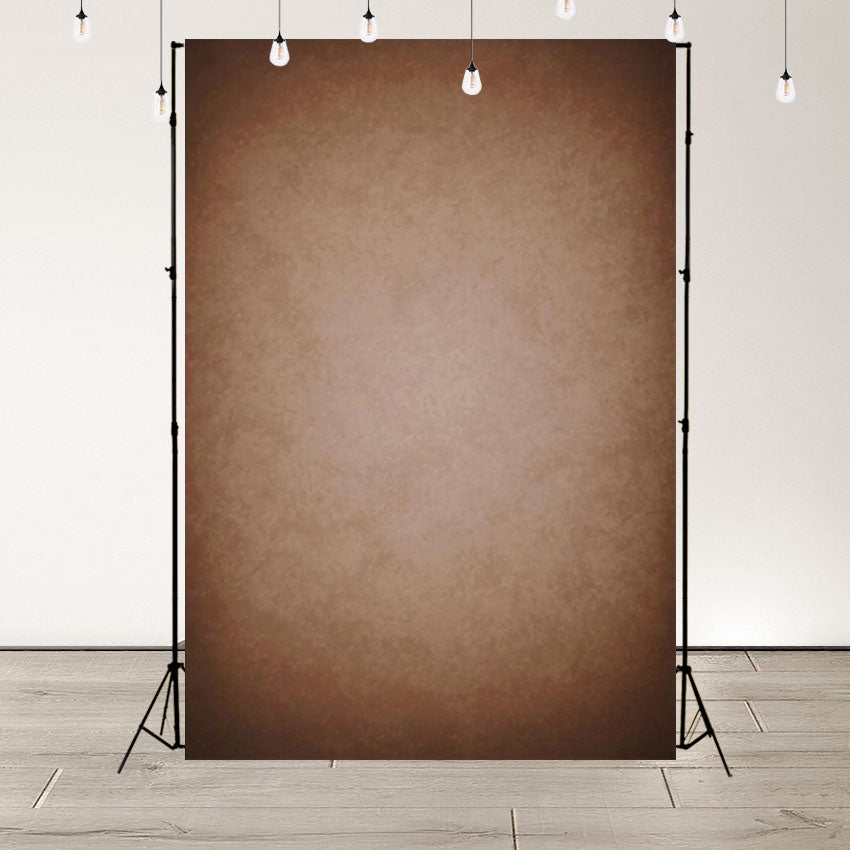Toile de fond de studio photo abstraite solide marron pour portrait