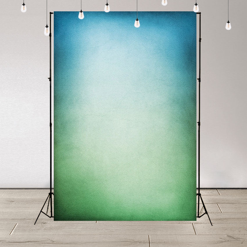 Toile de fond décors de photographie abstraite verts et bleus lumineux