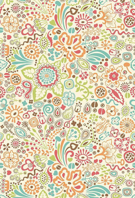 Toile de fond de petits dessins colorés répété pour la photographie