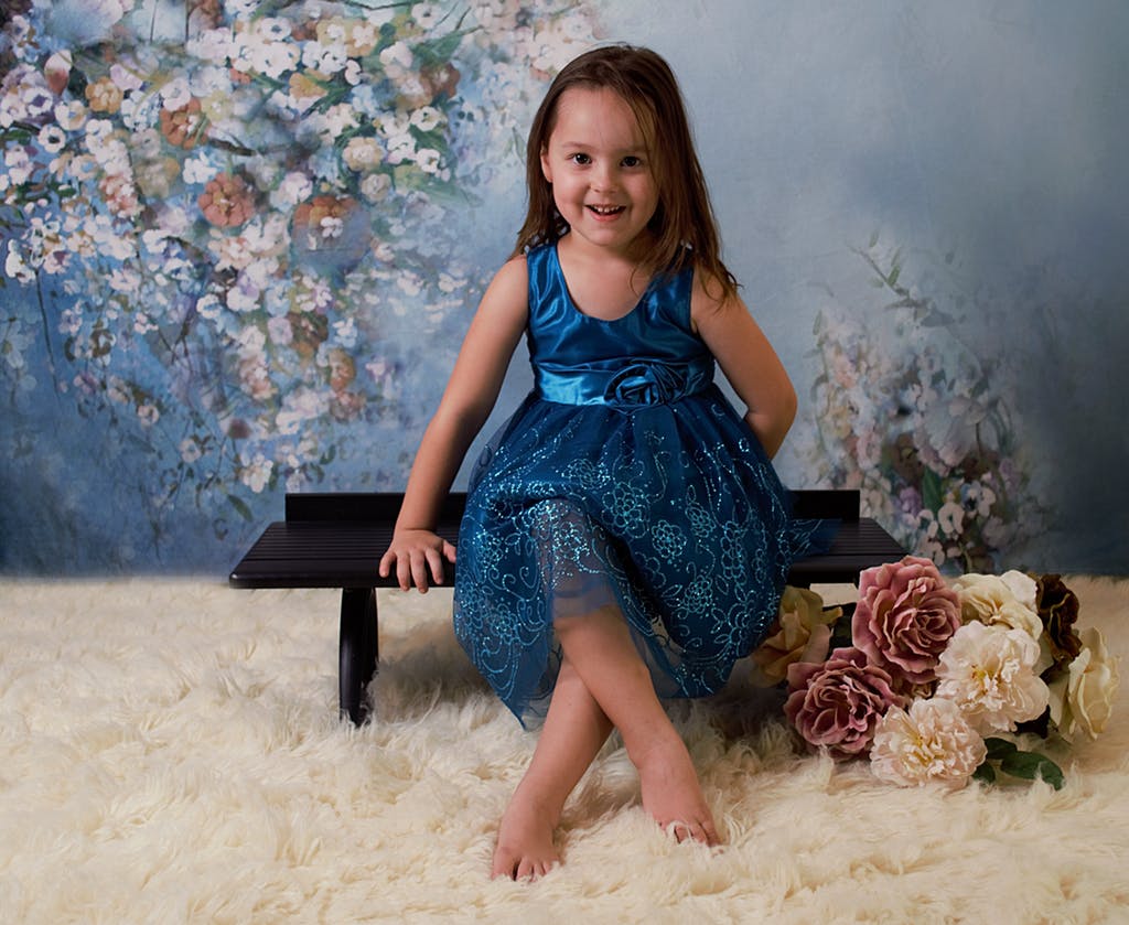 Toile de fond de portrait floral mariage bébé nouveau-né pour la photo studio