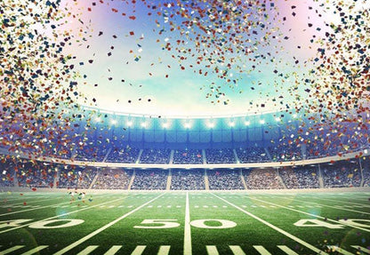 Toile de fond du championnat des prairies vertes fond de photographie de terrain de football