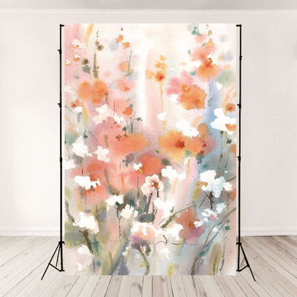 Toile de fond décors de photographie de fleurs abstraite pour la mariage