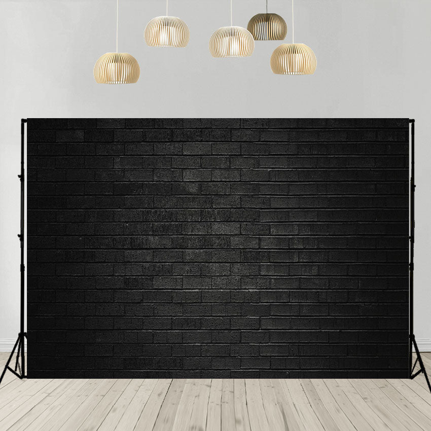 Toile de fond décors abstraite de photographie de modèle de brique noire pour la photographie