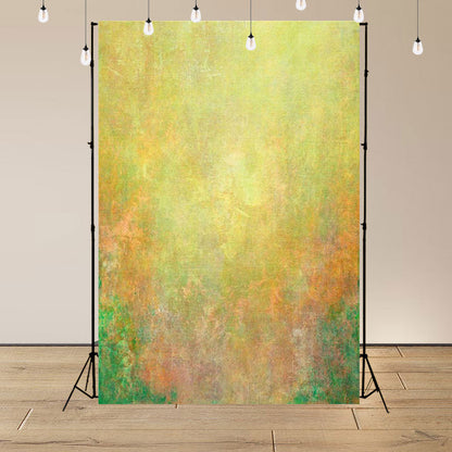 Toile de fond de photo abstraite jaune orange vert de portrait