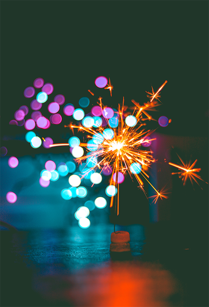 Toile de fond de bokeh de cierge magique coloré flou pour la photographie SBH0217