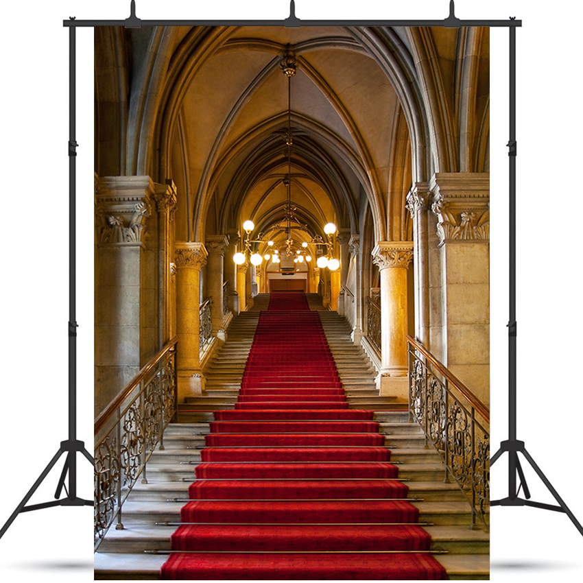 Toile de fond d'intérieur de l'église du château gothique pour la photographie SBH0261