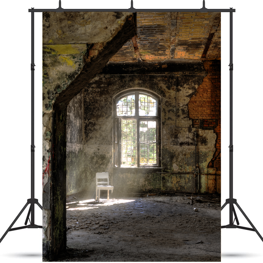 Toile de fond de chaise dans la lumière du soleil grunge pour la photographie SBH0232