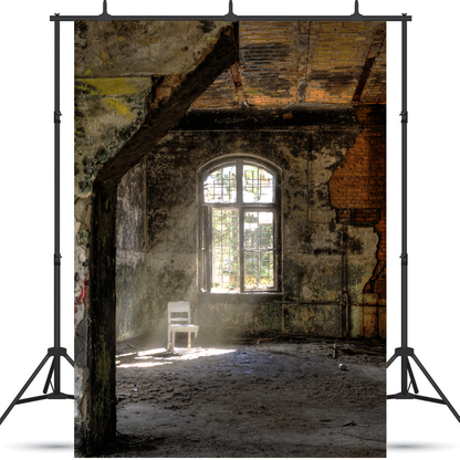 Toile de fond de chaise dans la lumière du soleil grunge pour la photographie SBH0232