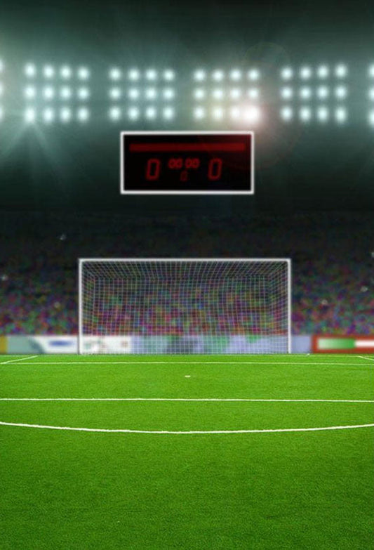 Toile de fond de sports terrain de football stade herbe verte fond de photographie