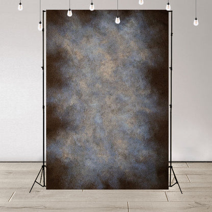 Toile de fond de photographie abstraite marbrée marron et bleu pour le studio