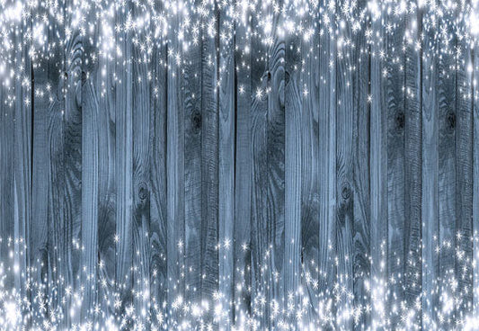Toile de fond de flocon de neige mur en bois photographie fond de Noël