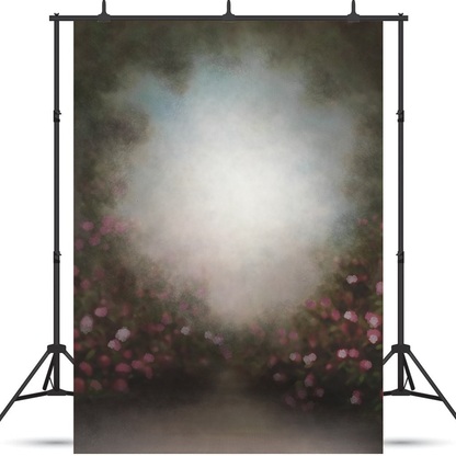 Toile de fond de peinture à l'huile fleur portrait décors photo SBH0341