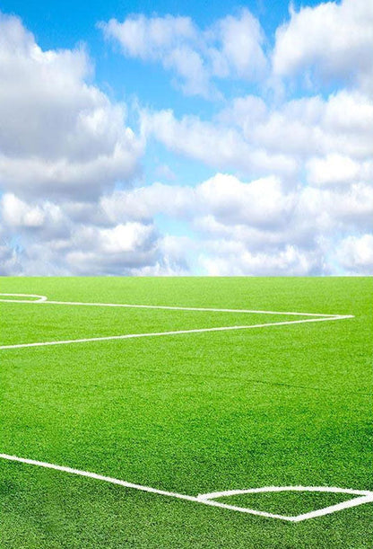 Toile de fond d'herbe verte terrain de football fond de photographie sportive