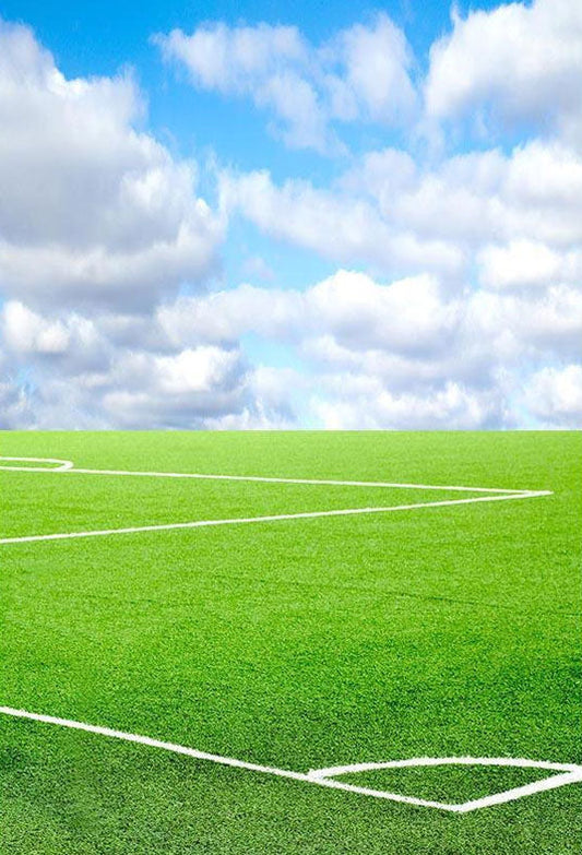 Toile de fond d'herbe verte terrain de football fond de photographie sportive
