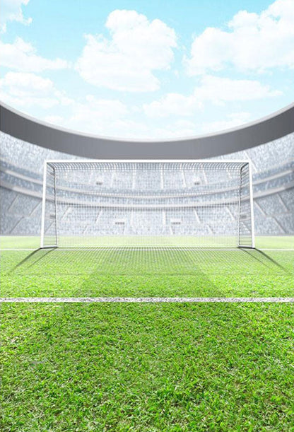 Toile de fond de terrain de football fond de stade de sport de prairie pour la photographie