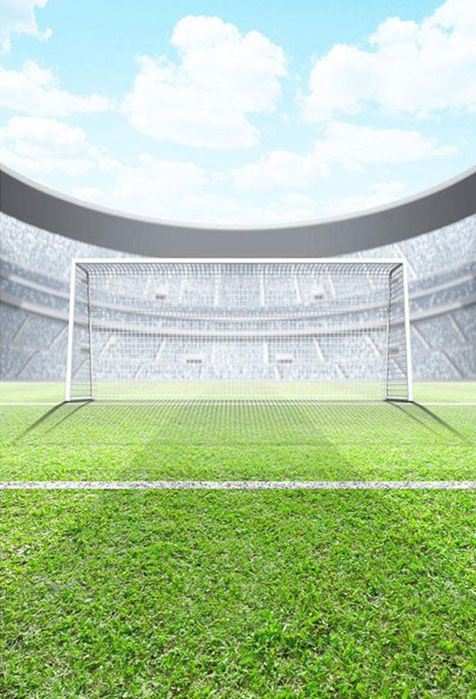 Toile de fond de terrain de football fond de stade de sport de prairie pour la photographie