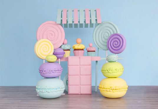 Toile de fond décors de plancher de bois menthe bonbon pour le studio de nouveau-né