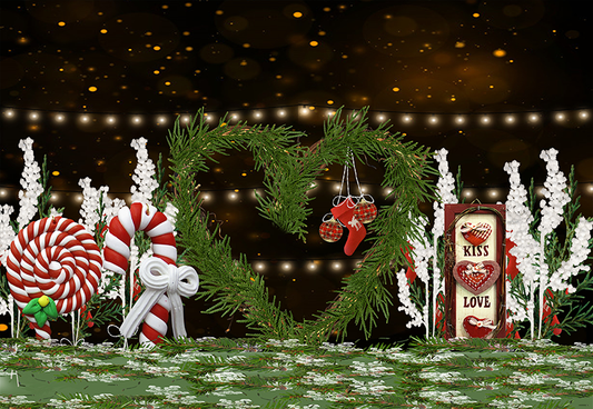 Toile de fond de pin de Noël avec des étincelles pour la photographie SBH0282