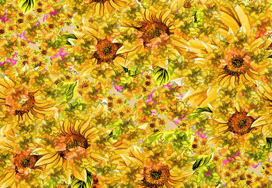 Toile de fond décors de studio photo fleur tournesol pour la photographie