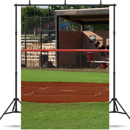Toile de fond de terrain de baseball pirogue pour la photographie sportive SBH0238