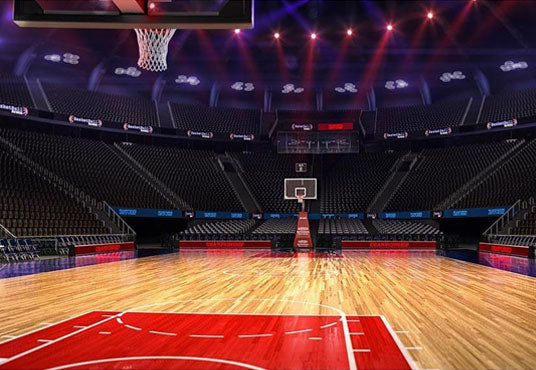 Toile de fond de stade fond de photographie de terrain de basket-ball