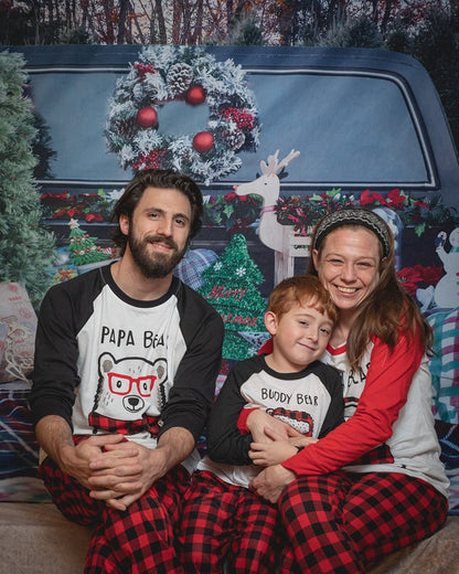 Toile de fond de photographie de mini session de joyeux Noël pour la photographie AGR