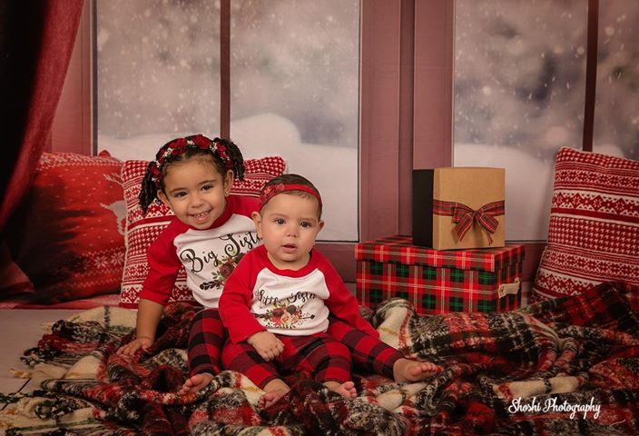 Toile de fond décors de photographie de Noël de fenêtre pour la photographie