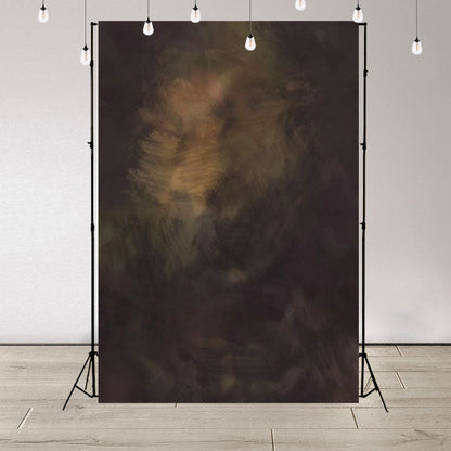 Toile de fond de portrait abstrait brun foncé
