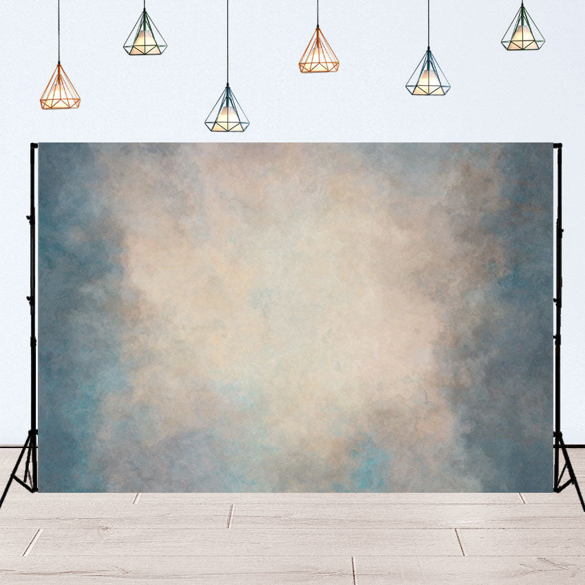 Toile de fond de photo de portrait bleu brun abstrait rustique