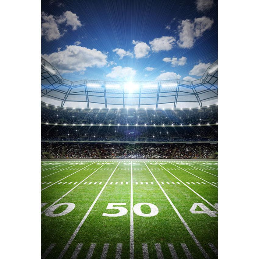 Green Grassland Backdrop Football Field Photography Background