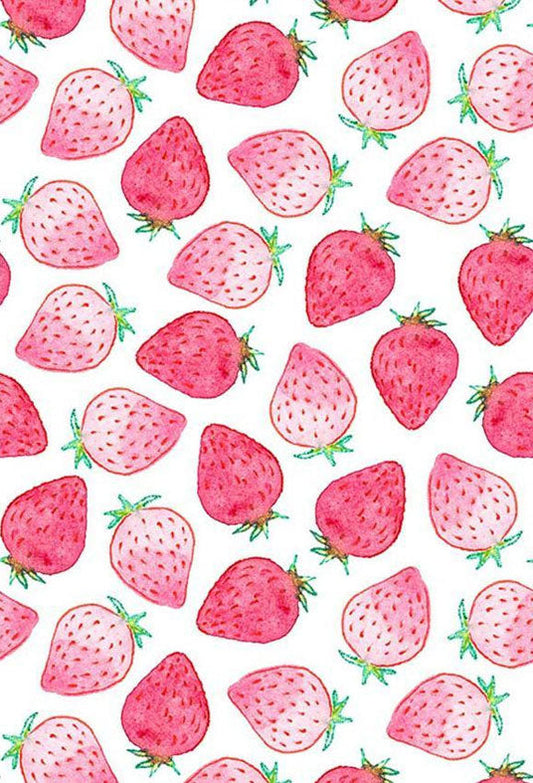 Toile de fond fraise rouge fraîche pour la photographie de bébé fille