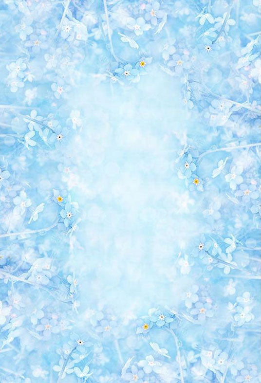 Toile de fond bokeh peint bleu pour la photographie Saint-Valentin