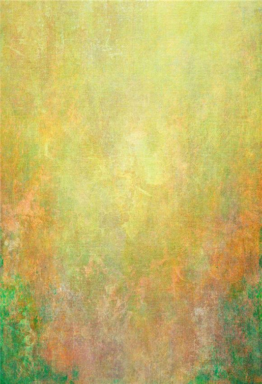 Toile de fond de photo abstraite jaune orange vert de portrait