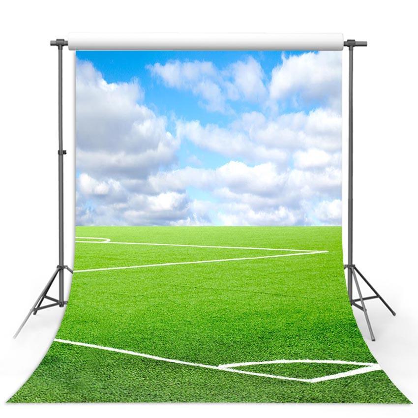 Toile de fond d'herbe verte terrain de football fond de photographie sportive
