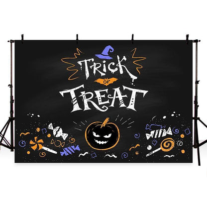 Toile de fond de motif nuit Halloween photographie Trick or Treat