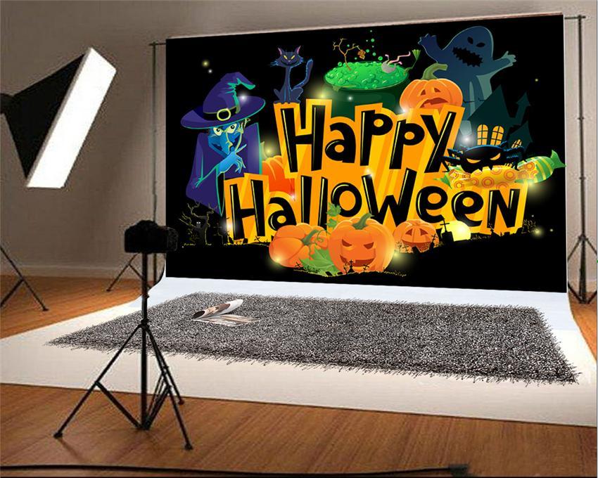 Toile de fond de joyeux Halloween fantôme photo décors