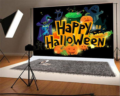 Toile de fond de joyeux Halloween fantôme photo décors