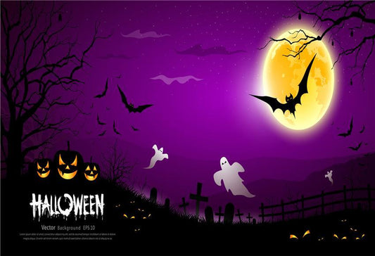 Toile de fond citrouille Halloween fantôme pour le studio photo