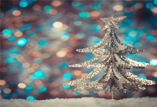 Toile de fond décors de studio de photo de pin brillant de Noël pour la photographie