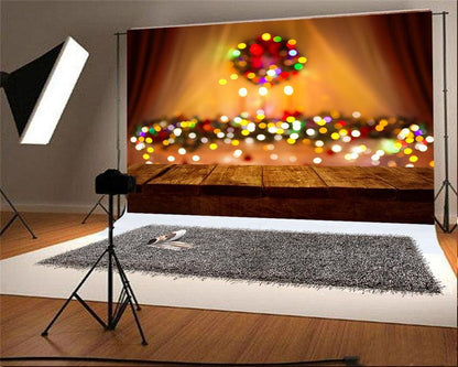 Toile de fond décors de photographie de Noël scintillants